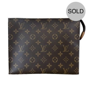 LOUIS VUITTON TOILETRY POUCH 26 BROWN