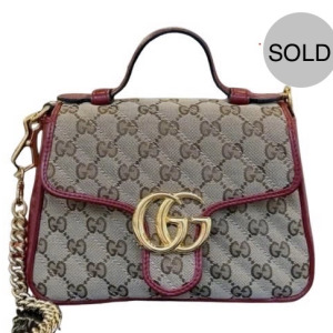 GUCCI MARMONT TOP HANDLE BAG
