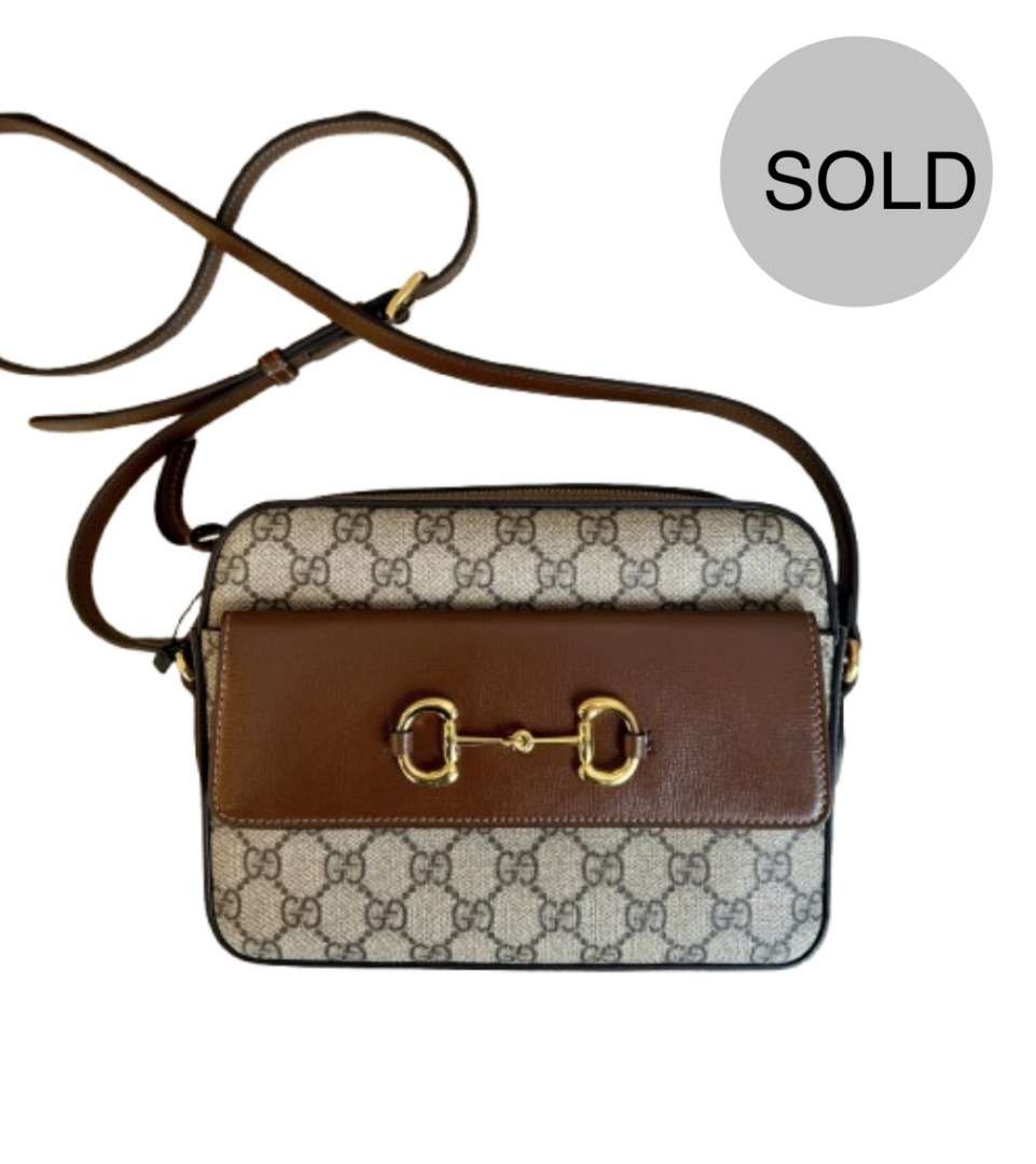 GUCCI HORSEBIT 1955 GG SUPREME CANVAS & CALFSKIN