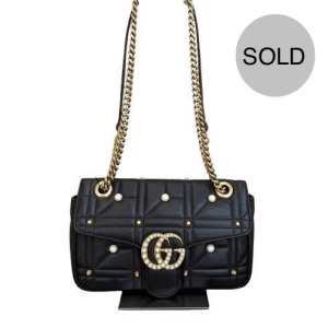 GUCCI GG MARMONT SMALL PEARLS & STUDS