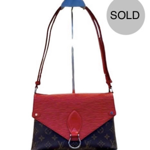 LOUIS VUITTON SAINT MICHEL RED & MONOGRAM