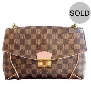 LOUIS VUITTON DAMIER EBENE CAISSA FLAP BAG