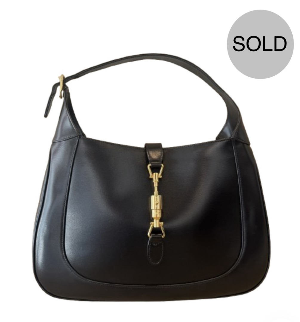 GUCCI JACKIE 1961 BLACK LEATHER