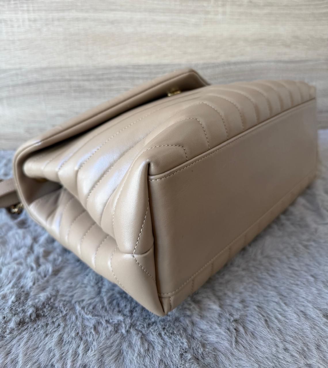 YSL LOULOU BEIGE LARGE GRAINED CALFSKIN - Image 5