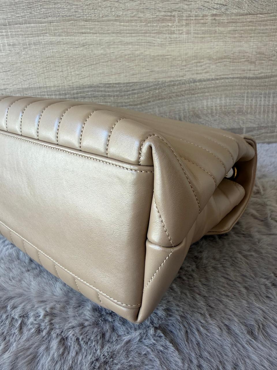 YSL LOULOU BEIGE LARGE GRAINED CALFSKIN - Image 7